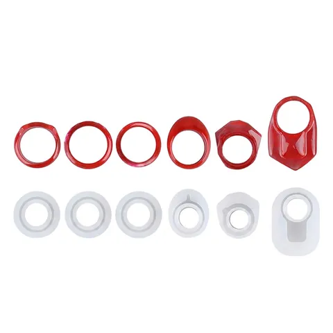 Silicone Ring Mold For DIY Jewelry Resin Casting Faceted Cat Ear Shapes Clear Mirror Effect Epoxy Crafting Tools
