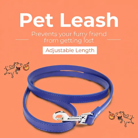 PU Leather Pet Leash Durable Dog Walking Lead With Alloy Swivel Hook Colorful For Cats And Small Medium Dogs