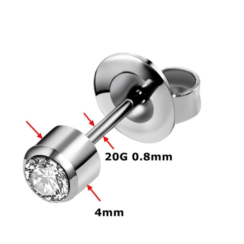 Disposable Ear Piercing Tool Stainless Steel Earring Gun Sterile Safe Painless Home Beauty Accessory Cubic Zirconia