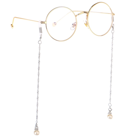 Catena Per Occhiali Moda Pendenti Künstliche Perle Lega Antiscivolo Supporto Occhiali Multifunzione Tracolla Collo Metallo Elegante