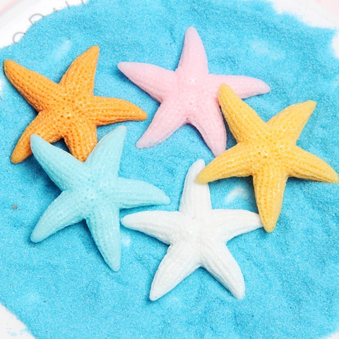 Charms Stella Marina Resina Simulazione Tema Oceano Fai Da Te Accessori Per Decorazione Scarpe Cornici Custodia Telefono
