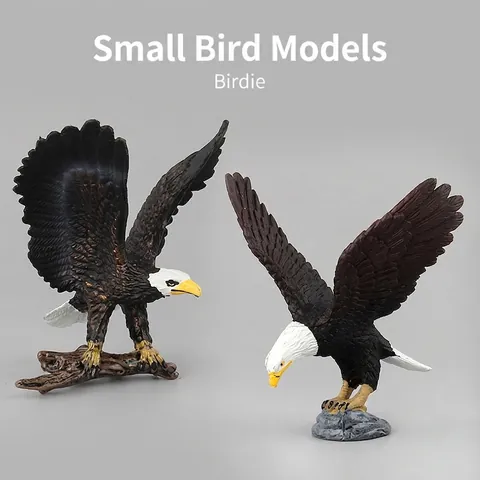 Realistische Weißkopfseeadler Und Eule Vogel Simulationsmodelle Solider Kunststoff Wildtierfiguren Pädagogisches Lernspielzeug Für Kinder