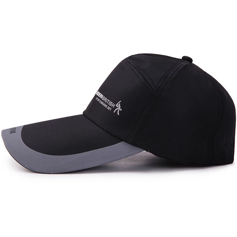 Gorra De Béisbol Secado Rápido Poliéster Ajustable Color De Contraste Sombrero Sol Deporte Al Aire Libre Hombres Mujeres Estilo Moderno