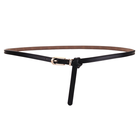 Cintura Sottile In Pelle Di Vacchetta Da Donna Cinturino Sottile Con Fibbia Ad Ardiglione In Metallo Cintura Decorativa Alla Moda