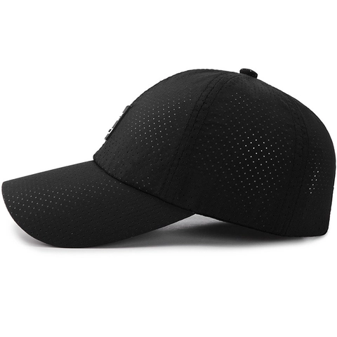 Atmungsaktive Mesh Baseballkappe Polyester Verstellbar Sonnenschutz Outdoor Sport Freizeit Hut Für Herren Damen