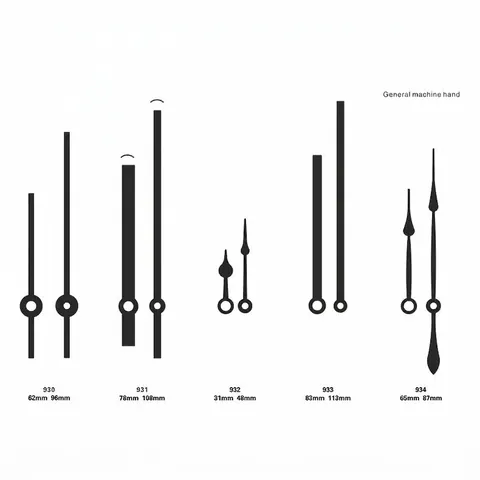 Agujas De Reloj De Aluminio Hora Minuto Movimiento De Cuarzo Reemplazo DIY Accesorios De Reloj Múltiples Estilos