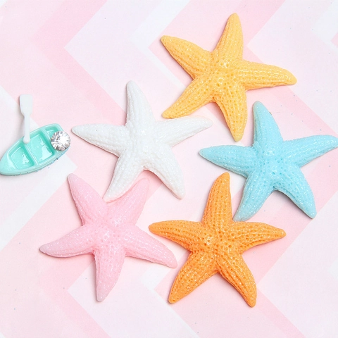 Charms Stella Marina Resina Simulazione Tema Oceano Fai Da Te Accessori Per Decorazione Scarpe Cornici Custodia Telefono
