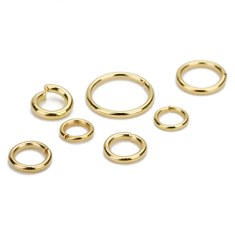 Stainless Steel Jump Rings Gold Plated Open Split Connectors For Jewelry Making DIY Handcrafted Findings Novelty