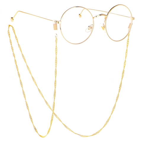 Stainless Steel Glasses Chain Vacuum Plated Non Fading Anti Slip Eyeglass Lanyard Necklace Holder For Women Men