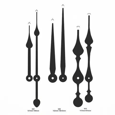 Agujas De Reloj De Cuarzo De Aluminio Con Casquillo De Cobre Piezas De Repuesto Para Reparación De Relojes DIY Estilo Minimalista Moderno
