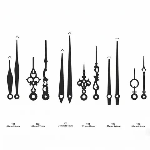 Manecillas De Reloj Piezas Reparación DIY Aluminio Cuarzo Aguja Hora Minuto Segundo Juego Estilo Vintage Moderno