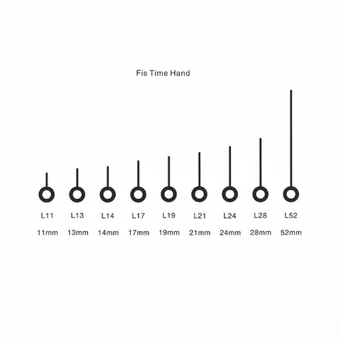 Agujas De Reloj De Cuarzo De Aluminio Reemplazo Silencioso Manecillas De Temporizador De Metal Para Reparación De Reloj De Pared