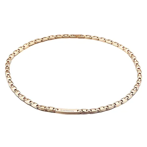 Collar Y Pulsera De Acero Inoxidable Con Baño De Oro De 18K Piedras De Germanio Cadena Geométrica Joyería