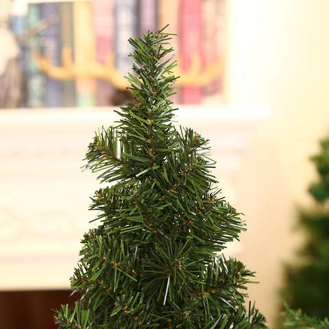 Mini Künstlicher Weihnachtsbaum Rustikaler Sackleinen-Sockel Tischdekoration Kiefer Für Desktop Feiertagsparty Bauernhausstil
