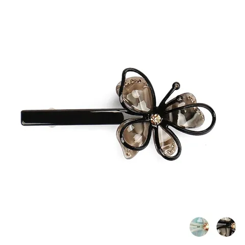 Schmetterling Acetat Haarspange Elegante Strass Besetzte Federclip Für Damen Hochzeit Party Mode Haarschmuck