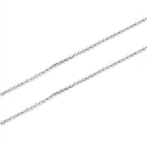 Collar de Cadena Rollo de Acero Inoxidable 304 para Hombres Mujeres Unisex Cadena de Eslabones para Colgante DIY Joyería