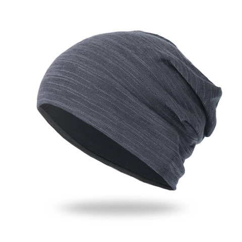 Gorro Slouchy De Algodón Poliéster Punto Cálido Doble Capa Suave Exterior Casual Cortavientos Para Hombres Mujeres