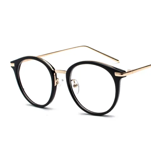 Ronde Retro Optische Brilmontuur Metalen Poten Lichtgewicht Anti Blauw Licht Mode Brillen Voor Heren Dames