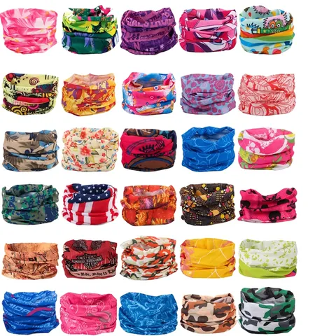 Seamless Magic Headwear Outdoor Sport Bandana Neck Gaiter Windproof Sun Protection Polyester Scarf For Cycling Running