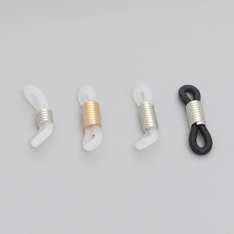 Terminales De Silicona Para Cadenas De Gafas Bucles Antideslizantes Conectores Ajustables Resorte Metálico Accesorios Para Gafas
