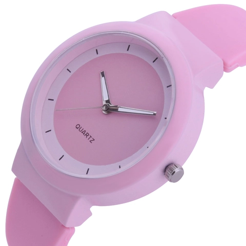 Orologio Al Quarzo Da Donna Cinturino In Silicone Minimalista Jelly Analogico Orologio Da Polso Casual Studenti Ragazzi Semplice Quadrante Tondo