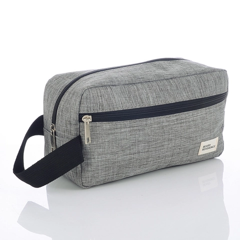 Neceser de Viaje de Nailon Impermeable de Gran Capacidad para Hombre Mujer Bolsa de Maquillaje Portátil con Asa y Cremallera Organizador