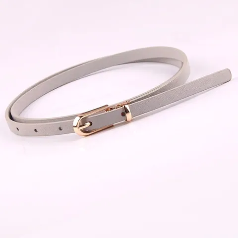 Cintura Sottile Da Donna In Pelle PU Con Fibbia Ad Ardiglione In Lega Cinturino Minimalista Versatile Per Abiti Maglioni Jeans