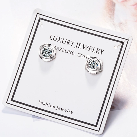 Elegante Kupfer Zirkonia Rose Blume Ohrstecker Einfache Kamelie Floral Ohrringe Für Damen Mode Täglich Schmuck Zubehör