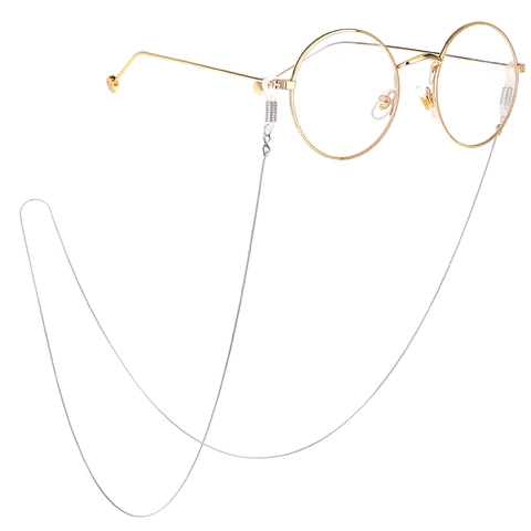 Catena Per Occhiali Antiscivolo In Rame Metallo Cordino Per Occhiali Maglia Fine Per Occhiali Da Lettura Moda Minimalista