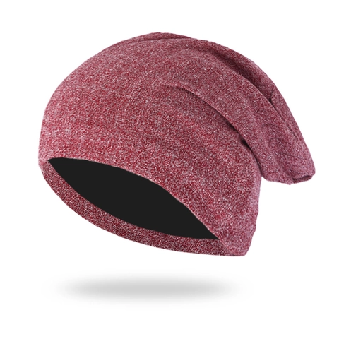 Bonnet Slouchy En Tricot Acrylique Avec Fil Argent Scintillant Chaud Coupe-Vent Loisirs Hip-Hop Hommes Femmes