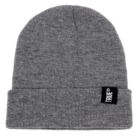 Unisex Winter Warm Acrylic Knit Beanie Slouchy Cuff Skull Cap With Woven Label Patch Solid Color Soft Outdoor Skiing Hat