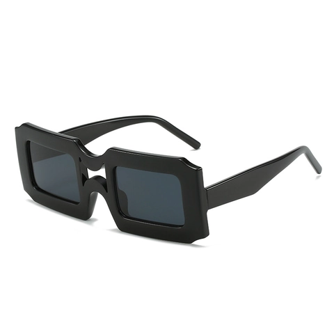 Occhiali Da Sole Quadrati Retro Bordo Spesso Protezione UV400 Moda Occhiali Rettangolari Per Uomini Donne Streetwear