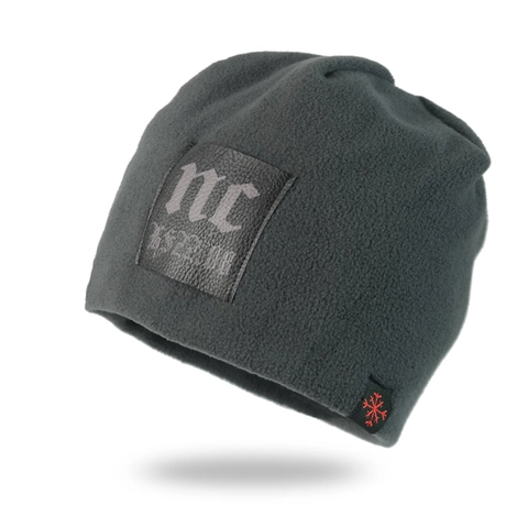 Gorro Beanie De Forro Polar Doble Capa Cálido Exterior Cortavientos Grueso Gorro Calavera Parche Cuero Hombre Invierno