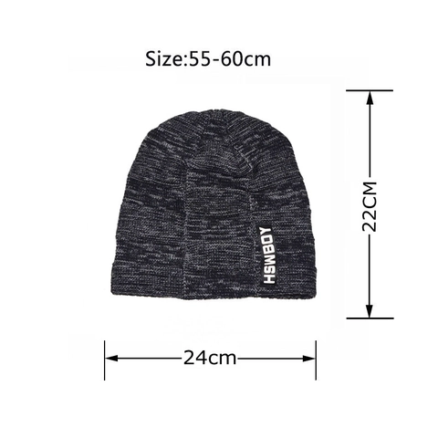 Winter Gebreide Muts en Nekwarmer voor Heren Dames Fleece Gevoerd Warme Hoed en Sjaal Outdoor Geruite Accessoires