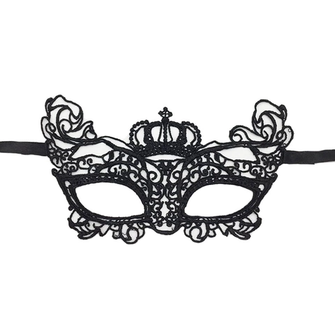 Schwarze Spitze Maskeradenmaske Ausgehöhlt Bestickte Augenmaske Für Halloween Karneval Party Sexy Vintage Gothic Stil