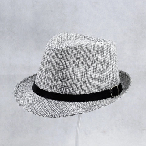 Cappello Fedora Intrecciato Con Nastro Nero Fibbia In Metallo Protezione Solare Traspirante Estate Vacanze Jazz Cap Vintage Uomo Donna