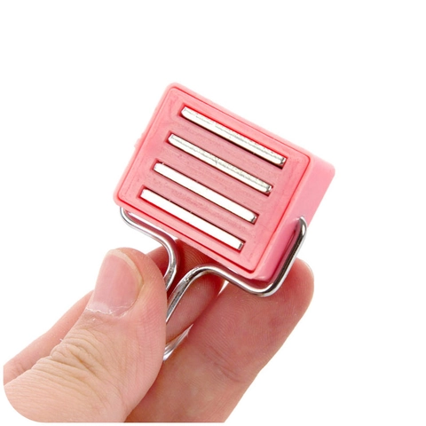 Crochet Magnétique Couleur Bonbon Sans Perçage Pour Réfrigérateur Micro-Ondes Surface Métallique Organisation Mini Crochet