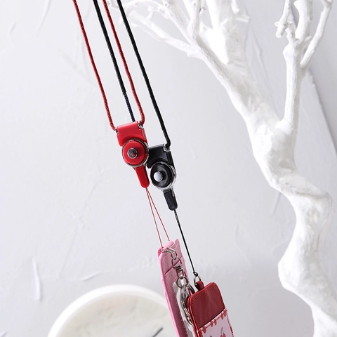 Lanyard Neck Strap For ID Badge Holder Mobile Phone Keys Braided Nylon With Quick Release Buckle Metal Lobster Clasp