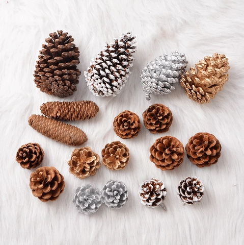 Piñas De Pino Naturales Adornos De Navidad Rústicos Manualidades Bricolaje Boda Decoración Del Hogar Accesorios Fotografía