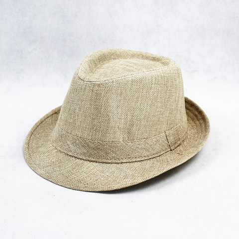 Fedora Hat Braided Polyester Breathable Sun Protection Summer Beach Retro Jazz Style For Men Women