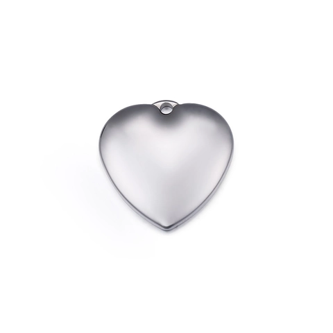 Pendente A Cuore Lucido In Acciaio Inossidabile Ciondolo In Metallo Liscio Per Creazione Di Gioielli DIY Accessorio Di Moda Minimalista
