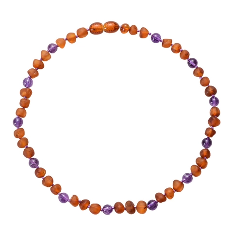 Collier Ambre Bébé Poussée Dentaire Ambre Baltique Améthyste Turquoise Quartz Rose Fait Main Pour Nourrissons