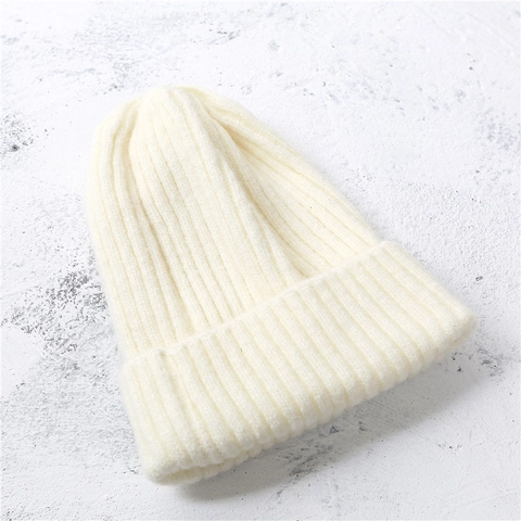 Kinder Beanie Mütze Einfarbig Rippenstrick Acryl Dehnbar Mit Umschlag Warme Wintermütze Für Kleinkinder Jungen Mädchen