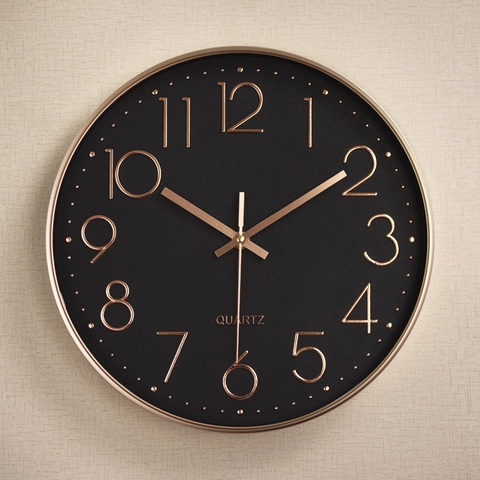Wandklok Stil Kwartsuurwerk Decoratief Rond ABS Kunststof Glas Modern Minimalistisch Voor Woonkamer Kantoor Slaapkamer