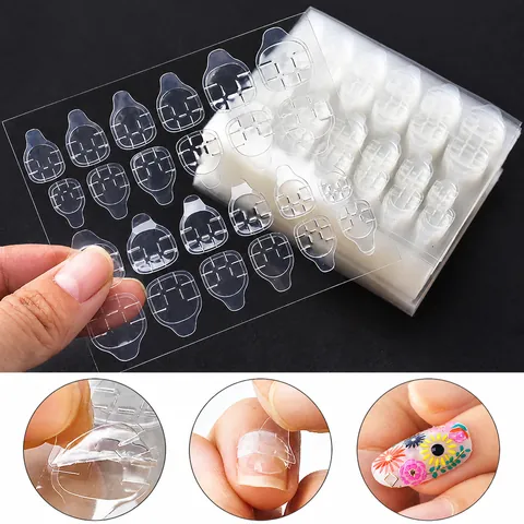 Waterproof Double Sided Jelly Nail Glue Stickers For Press On Nails Transparent Strong Adhesive Nail Art Tabs Women DIY Manicure