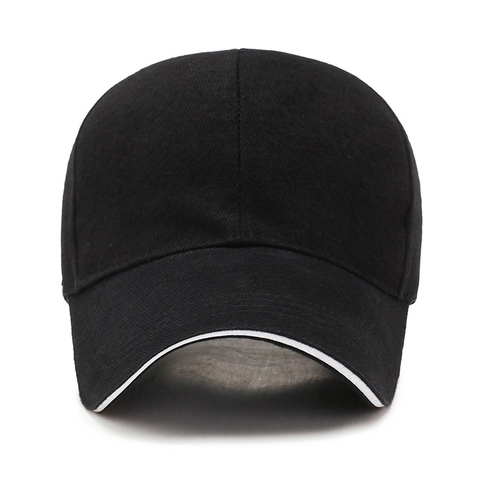 Gorra De Béisbol Unisex Ajustable Sombrero De Sol Color Sólido Con Borde De Sándwich En Contraste Deportes Al Aire Libre
