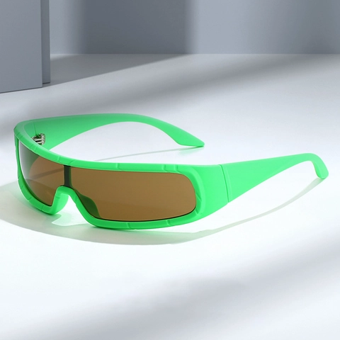 Gafas De Sol Deportivas Protección UV400 Envolventes Montura PC Pantalla Exterior Ciclismo Conducción Futuristas Unisex