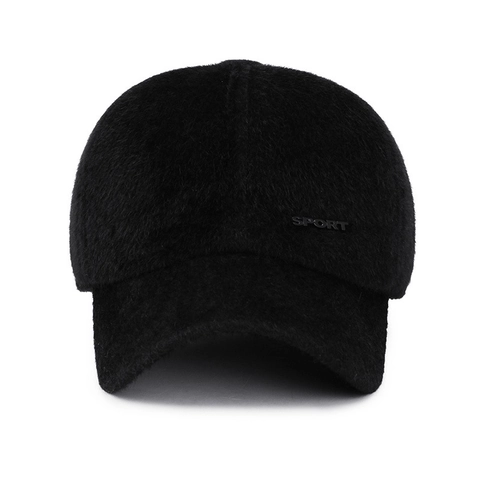 Cappello Da Baseball Invernale Da Uomo In Pelliccia Sintetica Caldo Paraorecchie Sport Lettera Regolabile