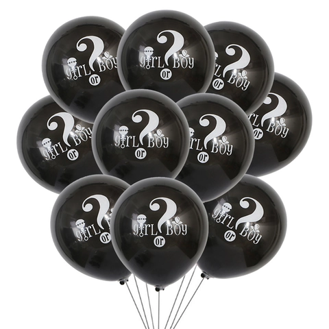 Boy Or Girl Gender Reveal Balloon Kit Foil Latex Printed Balloons For Baby Shower Celebration Party Decor