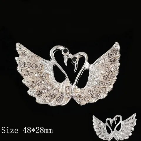 Broches DIY À La Main Alliage Strass Künstliche Perle Fleur Animal Forme Épingles Pour Étui De Téléphone Vêtements Sacs Accessoires